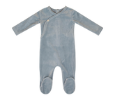 KIPP BABY 3PC RIB WRAP FOOTIE, KNOTTED BEANIE & BLANKET